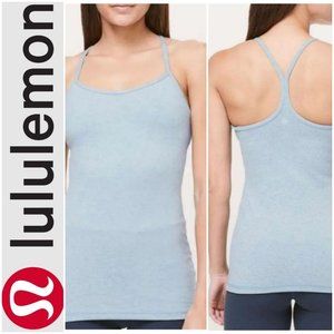 Lululemon Power Y Tank *Luon Heathered Blue Cast Size 6